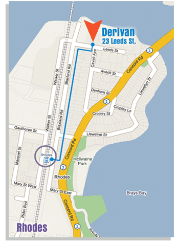 Derivan Street Location Map streetmap